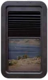 015-201512 – AP PRODUCTS Window Shade, Fits With Most RV Doors Complete Unit Black With Tinted WIndow Glass/ Recessed...